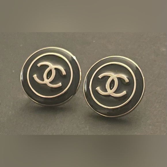Button Earrings - Picture 2 of 5